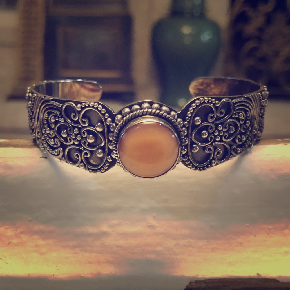 Lovely silver bracelet.